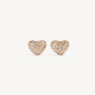 *NEW* Hillberg & Berk | Sparkle Heart Stud Earrings