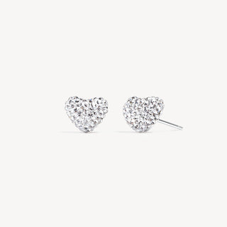 *NEW* Hillberg & Berk | Sparkle Heart Stud Earrings