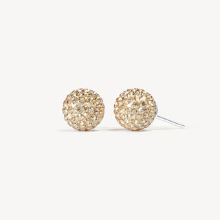 *NEW* Hillberg & Berk | Soft Gold Sparkle Ball Stud Earrings