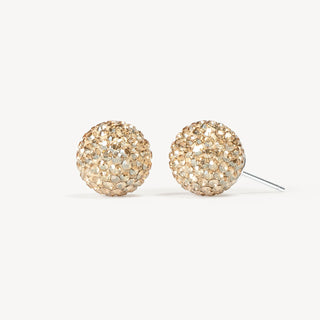 *NEW* Hillberg & Berk | Soft Gold Sparkle Ball Stud Earrings