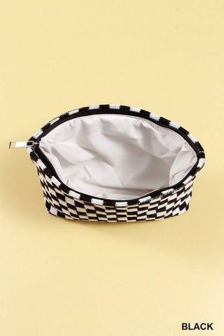 *DOOR CRASHERS* Checkered Makeup Clutch Bag (3 Colours)