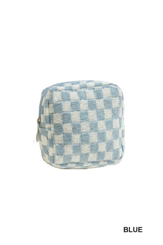 *FINAL SALE* Mini Checkered Makeup Case (3 Colours)