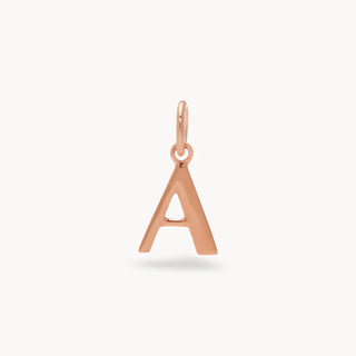 Hillberg & Berk | 10mm Letter Charm | Rose Gold