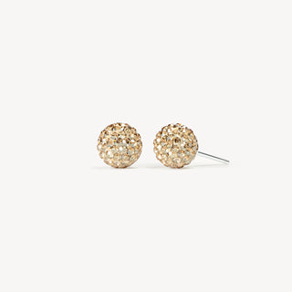 *NEW* Hillberg & Berk | Soft Gold Sparkle Ball Stud Earrings