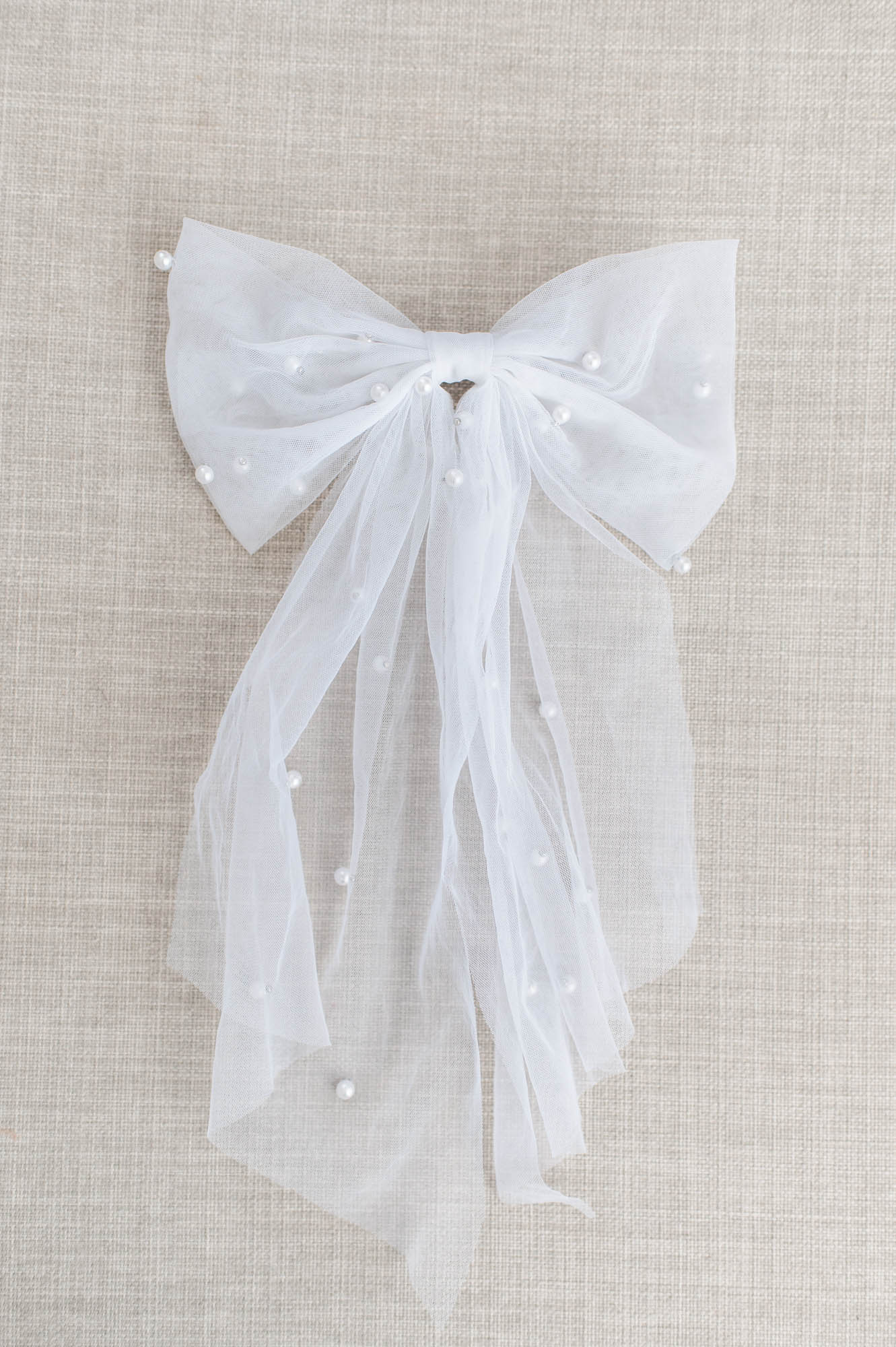 *NEW* BARBAYS | Tulle & Pearl Bow Clip