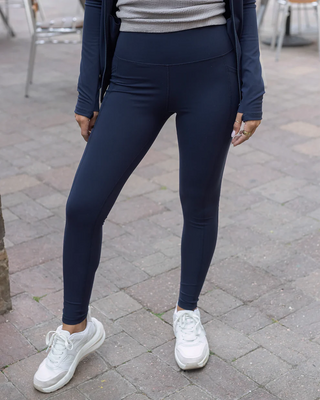 Grace & Lace | Best Squat Proof POCKET Leggings | Navy