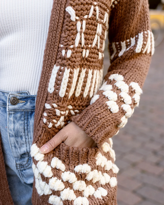 Grace & Lace | Bobble Knit Chunky Cardigan | Gingersnap