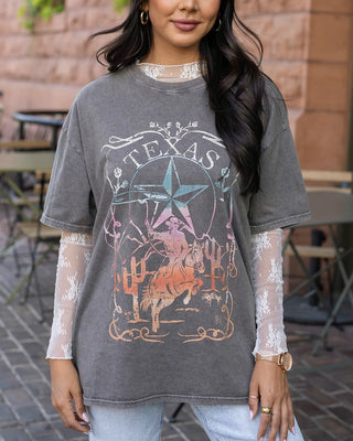 *FINAL SALE* Grace & Lace | Boyfriend Fit Graphic Tee | Texas