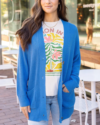 PRELAUNCH Grace & Lace | Comfy Knit Cardigan | Blue