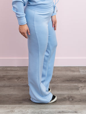 *FINAL SALE* RD Style | Florine Soft Scuba Flared Pants | Bluebell