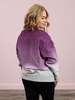 Ready To Wear Sweatshirt | Italian Plum & Ice Grey