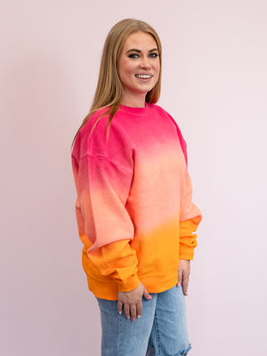 Ready To Wear Sweatshirt | Pink & Orange