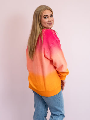 Ready To Wear Sweatshirt | Pink & Orange