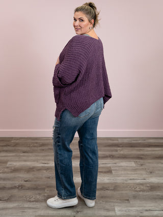 Dearest Sweater Cardi | Grape