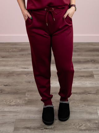 RD Style | Joselle Soft Knit Jogger | Oxblood