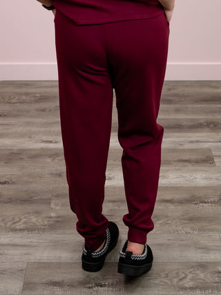 RD Style | Joselle Soft Knit Jogger | Oxblood