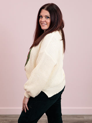 Peaceful Balloon Sleeve Sweater | Cream