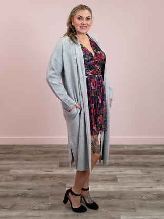 DEX | I Was Made For Loving You Cardigan | Light Grey Melange