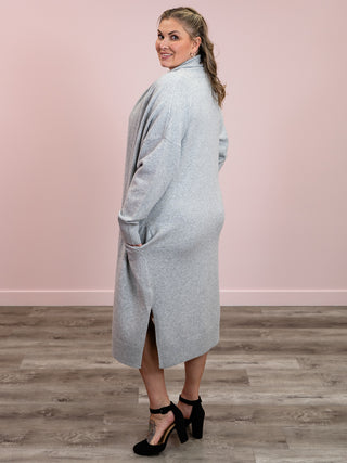 DEX | I Was Made For Loving You Cardigan | Light Grey Melange