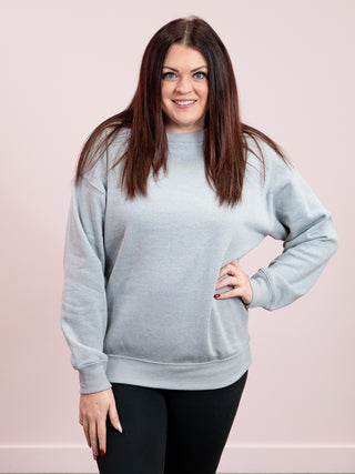 *FINAL SALE* The Crew Pullover | Heather Grey