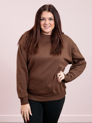 *CYBER MONDAY* The Crew Pullover | Brown