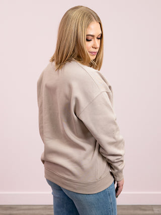 *FINAL SALE* The Crew Pullover | Ash Mocha