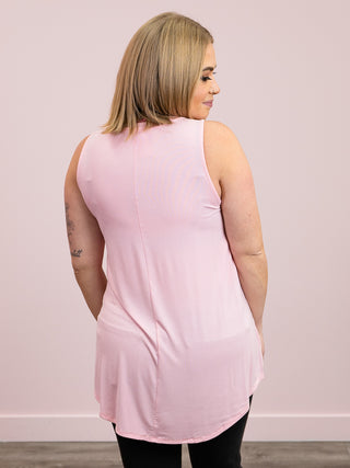 *FINAL SALE* Monica Luxe Tank | Dusty Pink