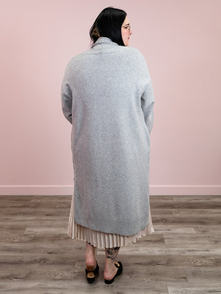 DEX | I Was Made For Loving You Cardigan | Light Grey Melange