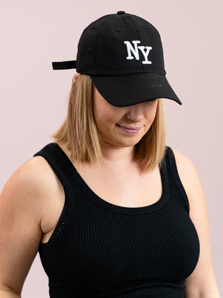 *FINAL SALE* City Logo Baseball Hat | NEW YORK Black