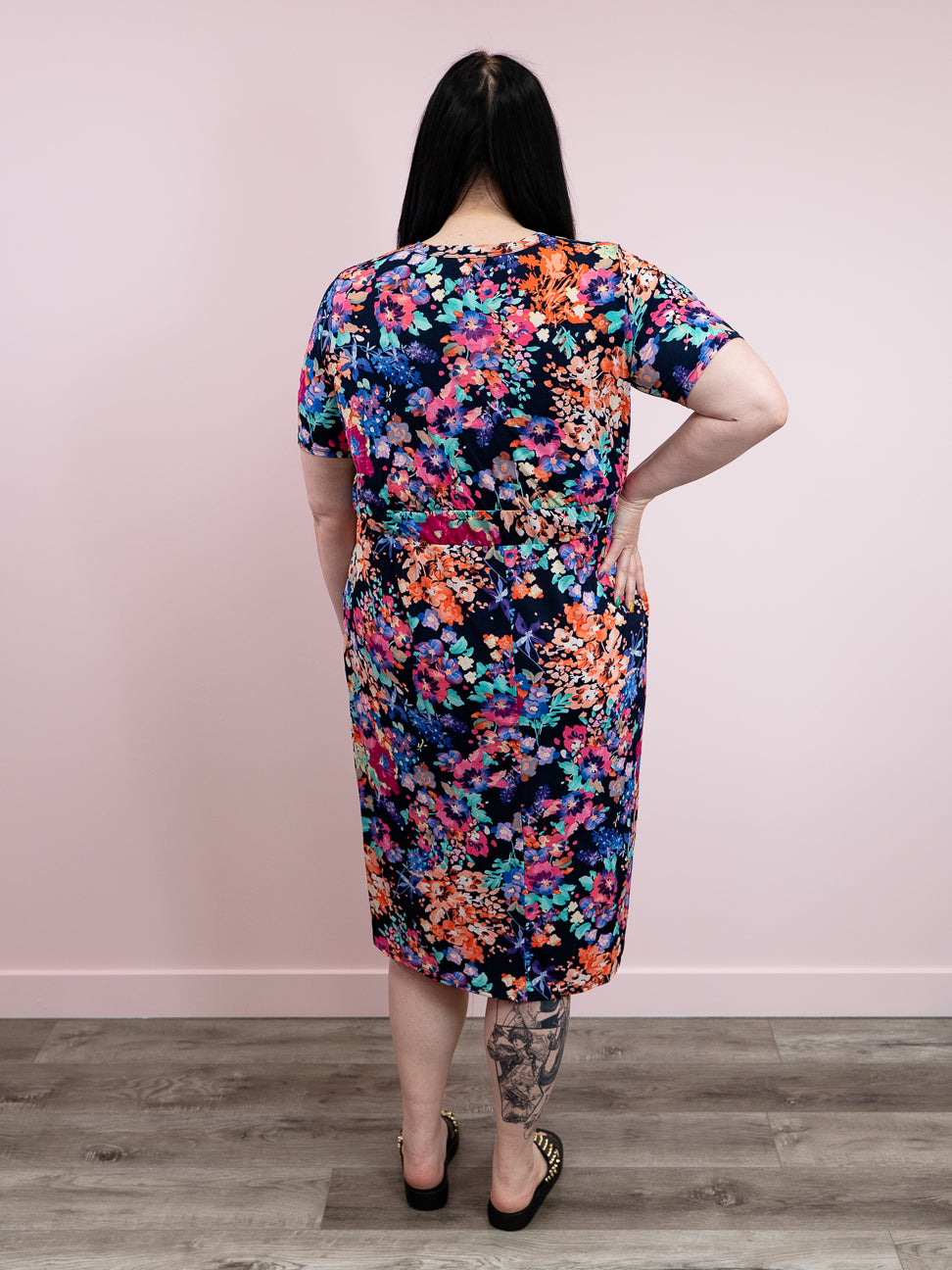 NEW* Mattie Midi Dress | Isabelle Floral | Navy - Lavender & Lace