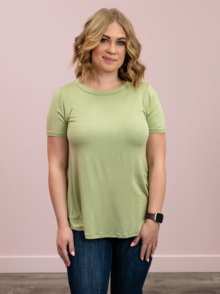 *NEW* Brynn Bamboo Tee | Green Tea