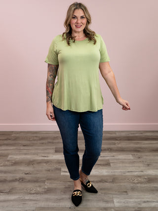 *NEW* Brynn Bamboo Tee | Green Tea