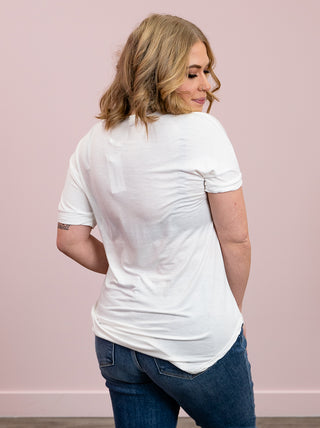 *NEW* Celeste Basic Tee | White