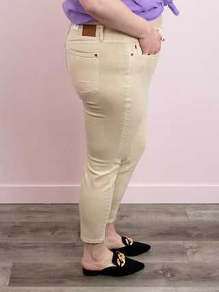 *FINAL SALE* Judy Blue | High Rise | BONE Tummy Control Skinny | Baylen