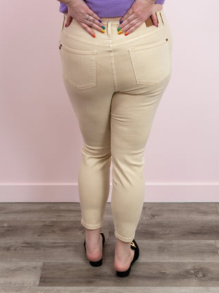 *FINAL SALE* Judy Blue | High Rise | BONE Tummy Control Skinny | Baylen