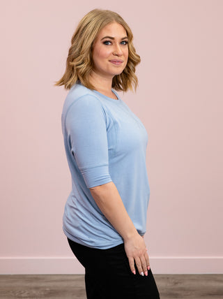 *NEW* Melissa SHORT Sleeve Sweatshirt | Perry Blue