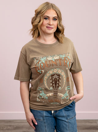 *NEW* Country Music 1967 | Graphic Tee | Taupe