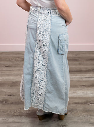 Chiquita Patch Skirt | Denim