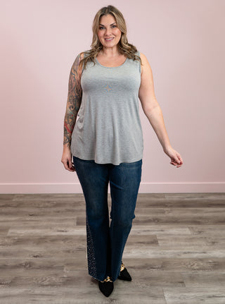 *NEW* Amelia Tank | Heather Grey