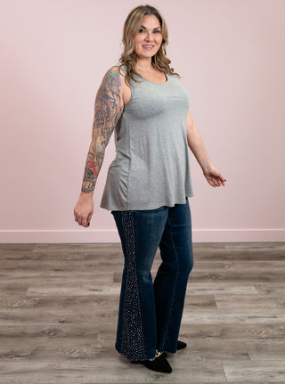 Amelia Tank | Heather Grey