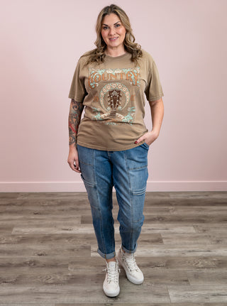 Country Music 1967 | Graphic Tee | Taupe