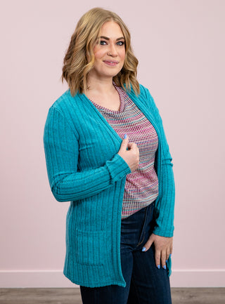 Shirley Lily Cardigan | Teal