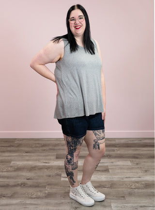 Amelia Tank | Heather Grey