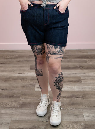 Judy Blue Denim | High Rise Heart Pocket Shorts | Creed