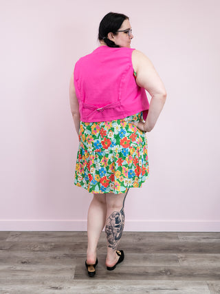 *FINAL SALE* Judy Blue | HOT PINK Garment Dyed Waistcoat VEST | Kaleb