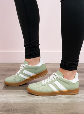 Dear Dash Sneakers | Green & White