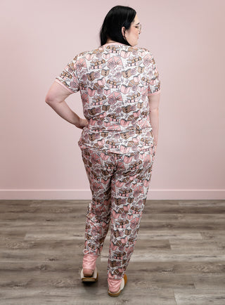 *NEW* Shirley Matching Set | Tee & Joggers | Floral Bookworm