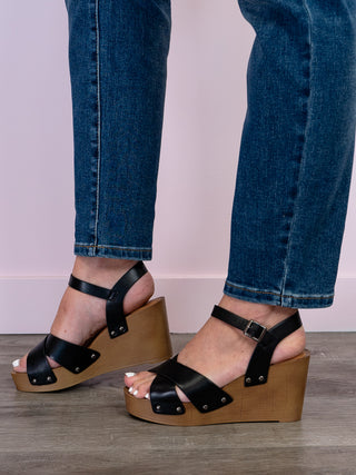 *FINAL SALE* Gianna Platform Sandal | Black