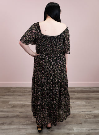 *NEW* Marcella Smocked Maxi Dress | Black Floral