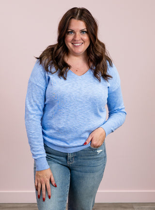 Leading Lady Long Sleeve Top | Chambray